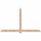 Ekena Millwork Eugene Smooth Timber Gable Bracket, Douglas Fir, 108"W x 63"H x 3 1/2"D x 5 1/2"F, 14/12 Pitch GBW108X63X0406EUG00SDF - alternate 1